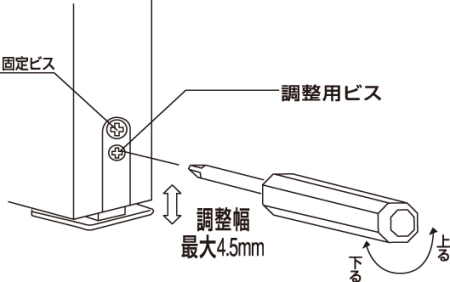 小口調節スベリ　旧型　施工例